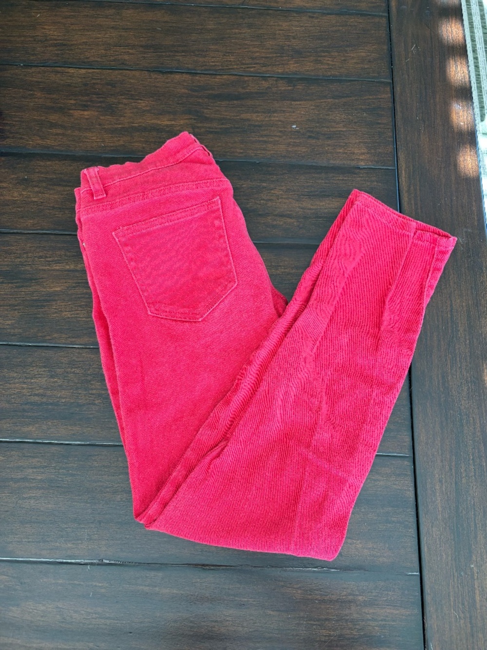 Joe Fresh Red Slim Fit Jeans Size 2 Stretch Skinny Pants